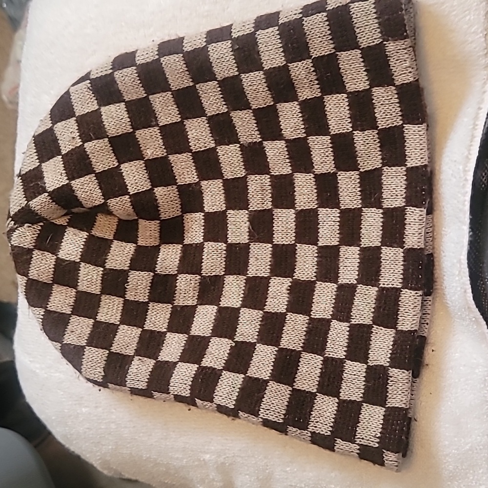 Beanie Hat Brown/ Beige